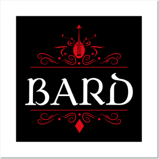 Bard Game Night Uniform Tabletop RPG Character Classes Series Posters and Art